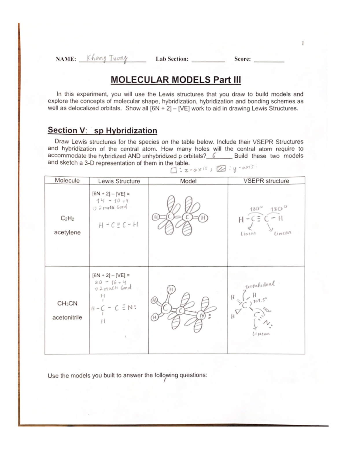 Molecular part 3 - Chem Lab - CHEM 120B - Studocu