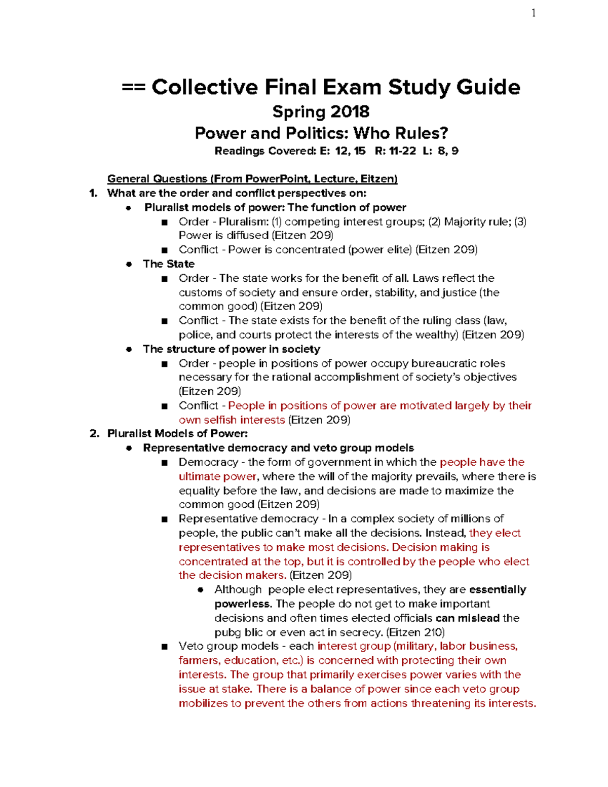 Copy Of UCI - Soc 1 - S18 - Collective Final Study Guide ...