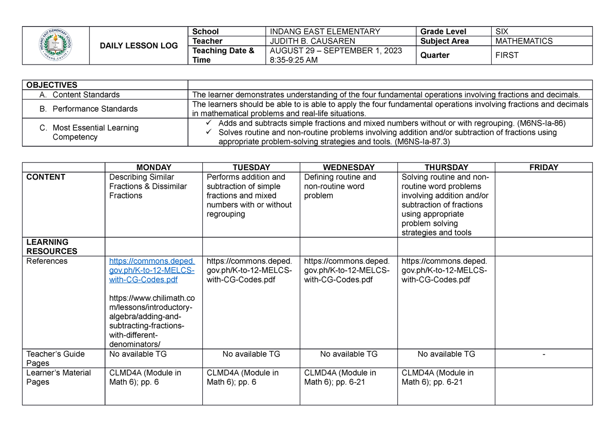 math6-q1w1-daily-lesson-log-school-indang-east-elementary-grade-level