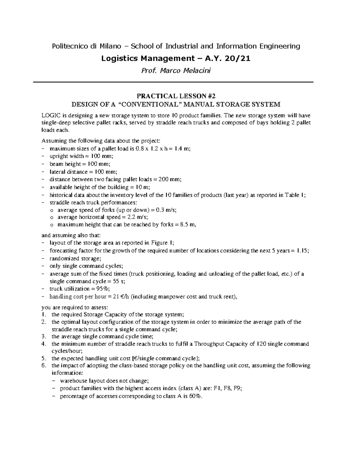 Practical+Lesson+2 - esercizi svolti in classe - Politecnico di Milano ...