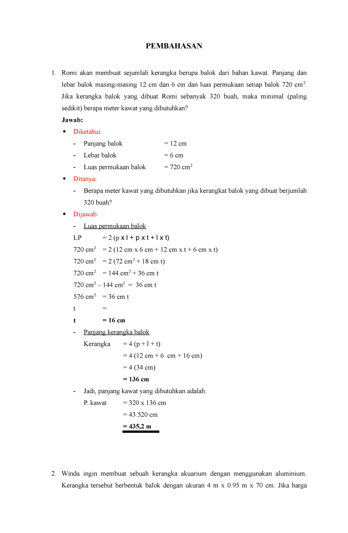 Tugas Tutorial 1 - Pendidikan Matematika 2 UT - PEMBAHASAN Romi Akan ...