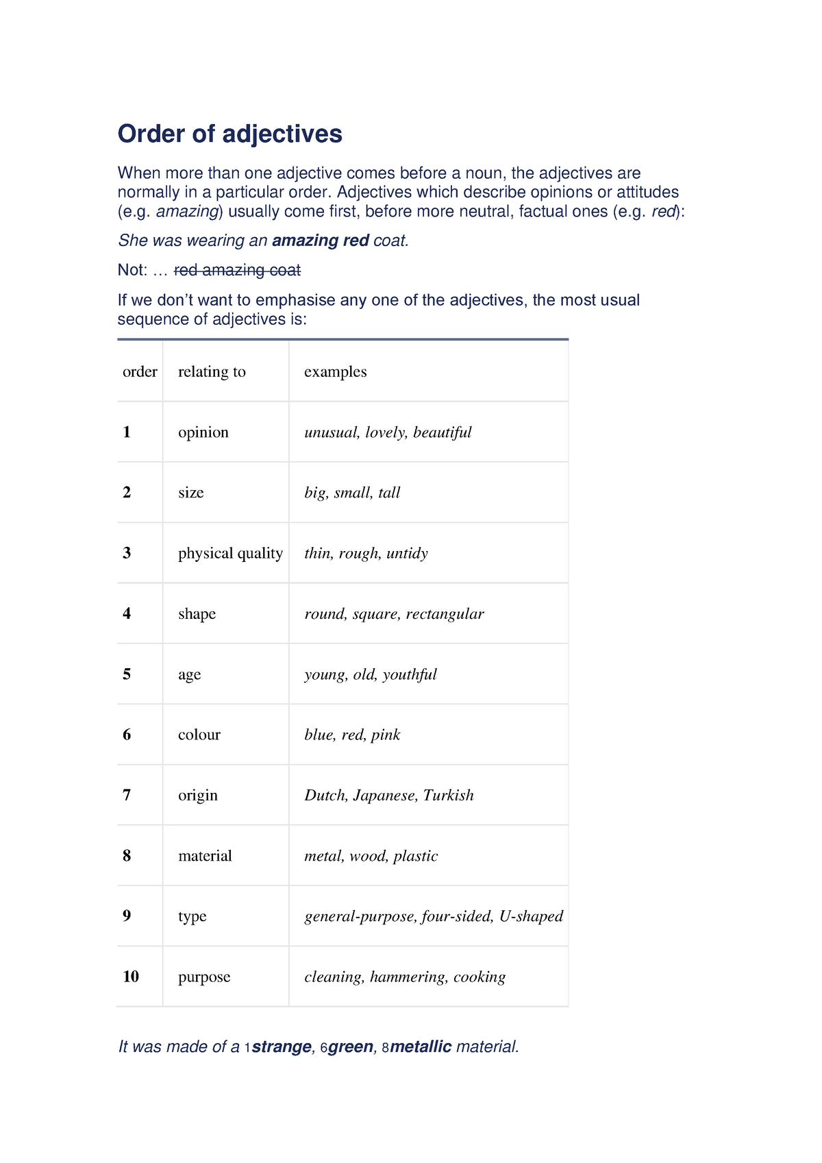 File Adjective Orders Part 1 Order Of Adjectives When More Than One