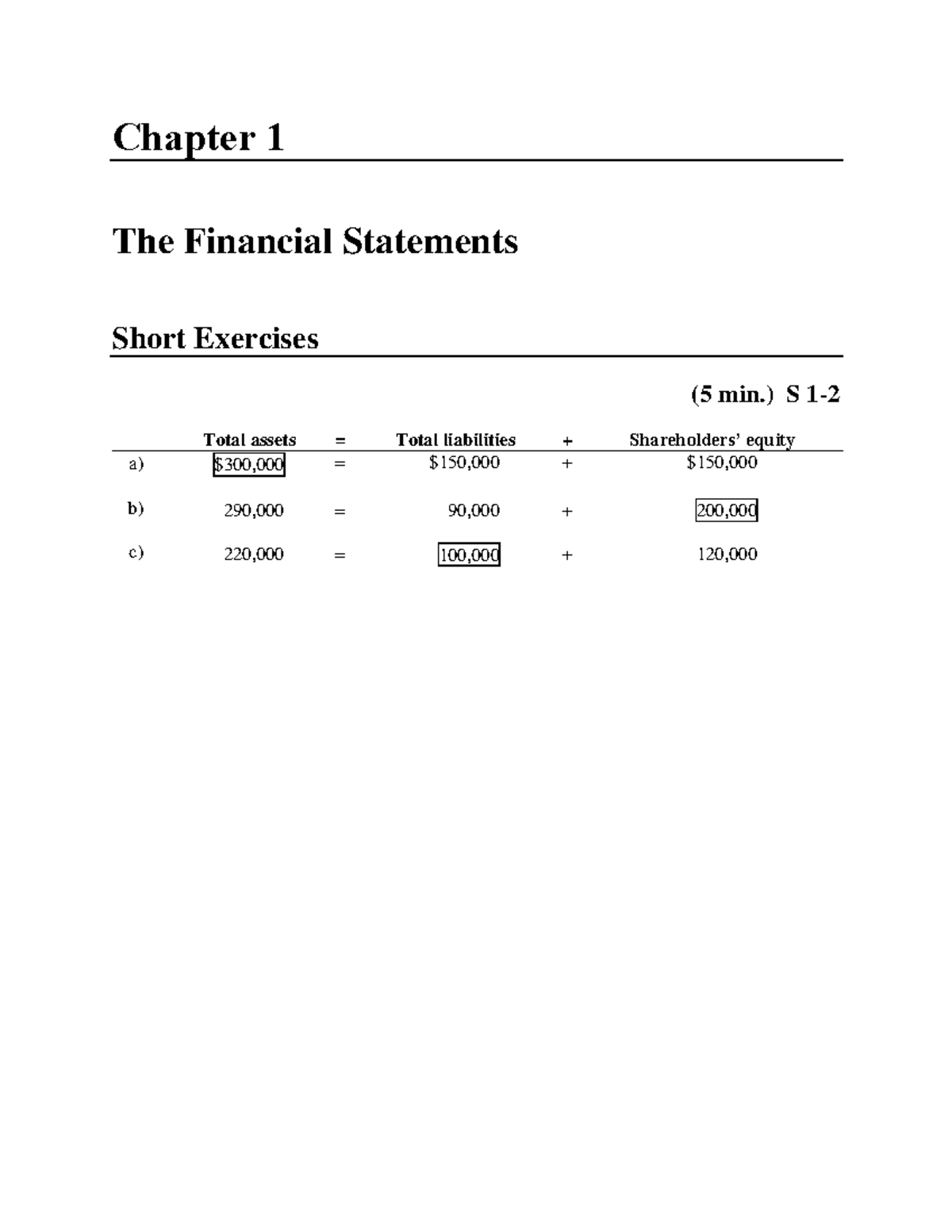 Ch1 Exercise Answers - The Answer Solution Of The Textbook - Chapter 1 ...