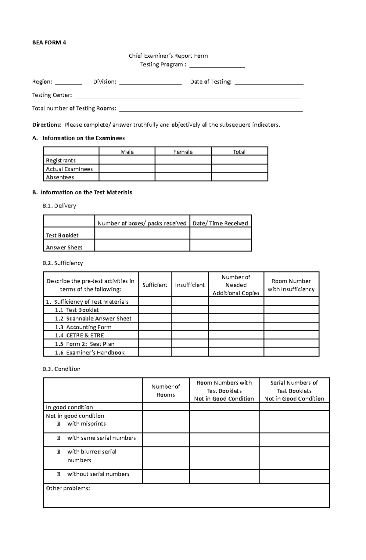 2023 NATG10 Form 4 Edited version.docx BEA FORM 4 Chief Examiner’s