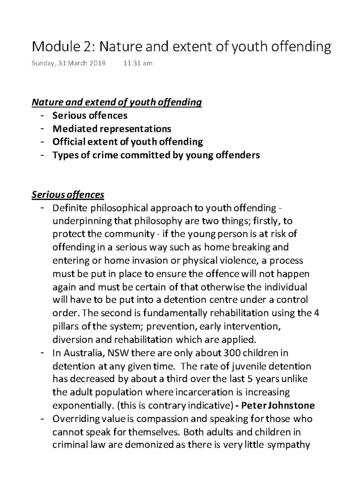 dissertation on youth offending