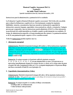 Mo CA 8.1 Blind - Spanish instructions - MoCA BLIND Version 8 January 6 ...