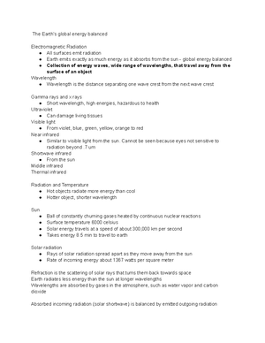 Exam 1 Study Guide - Physical Geography 1010 Cal Poly Pomona EXAM 1 ...