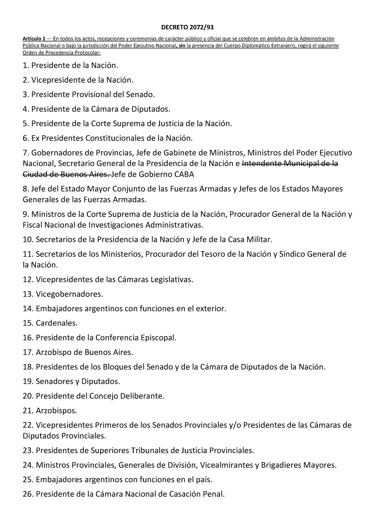 Decreto 2072 Agrandado - DECRETO 2072/ Artículo 1 Pública Nacional O ...