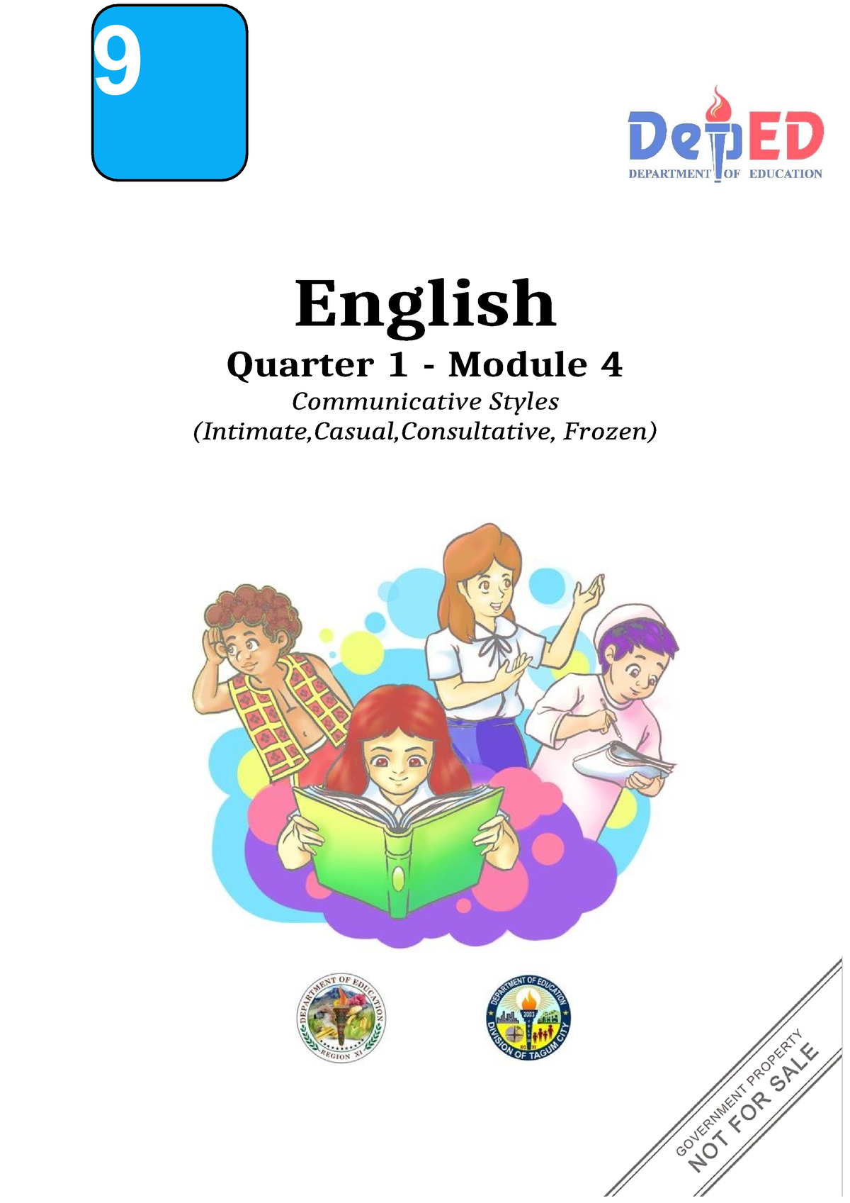 English 9 Modules - English Quarter 1 - Module 4 Communicative Styles ...