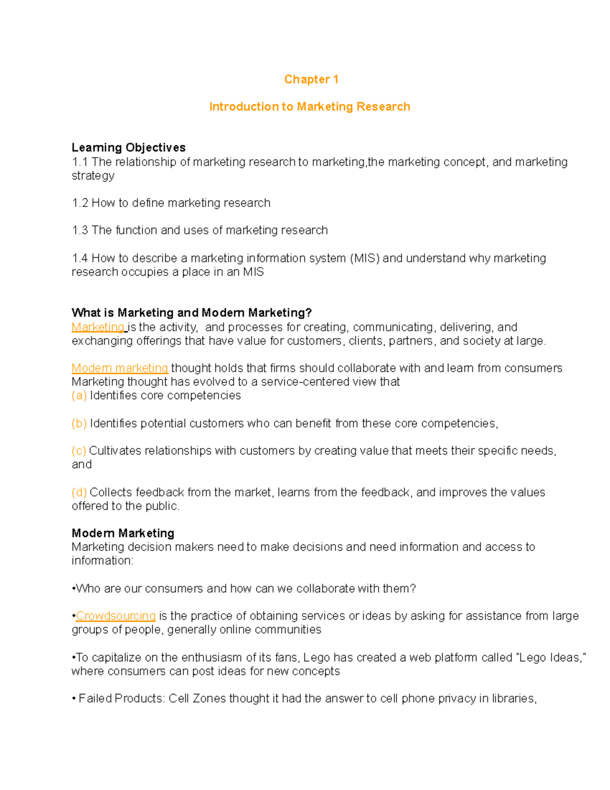 marketing research (chapter 1 pdf)