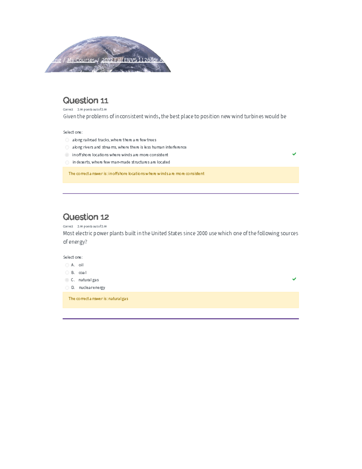 Exam 3 Attempt Review (page 2 Of 5) - Home / My Courses / 2022 Fall ...