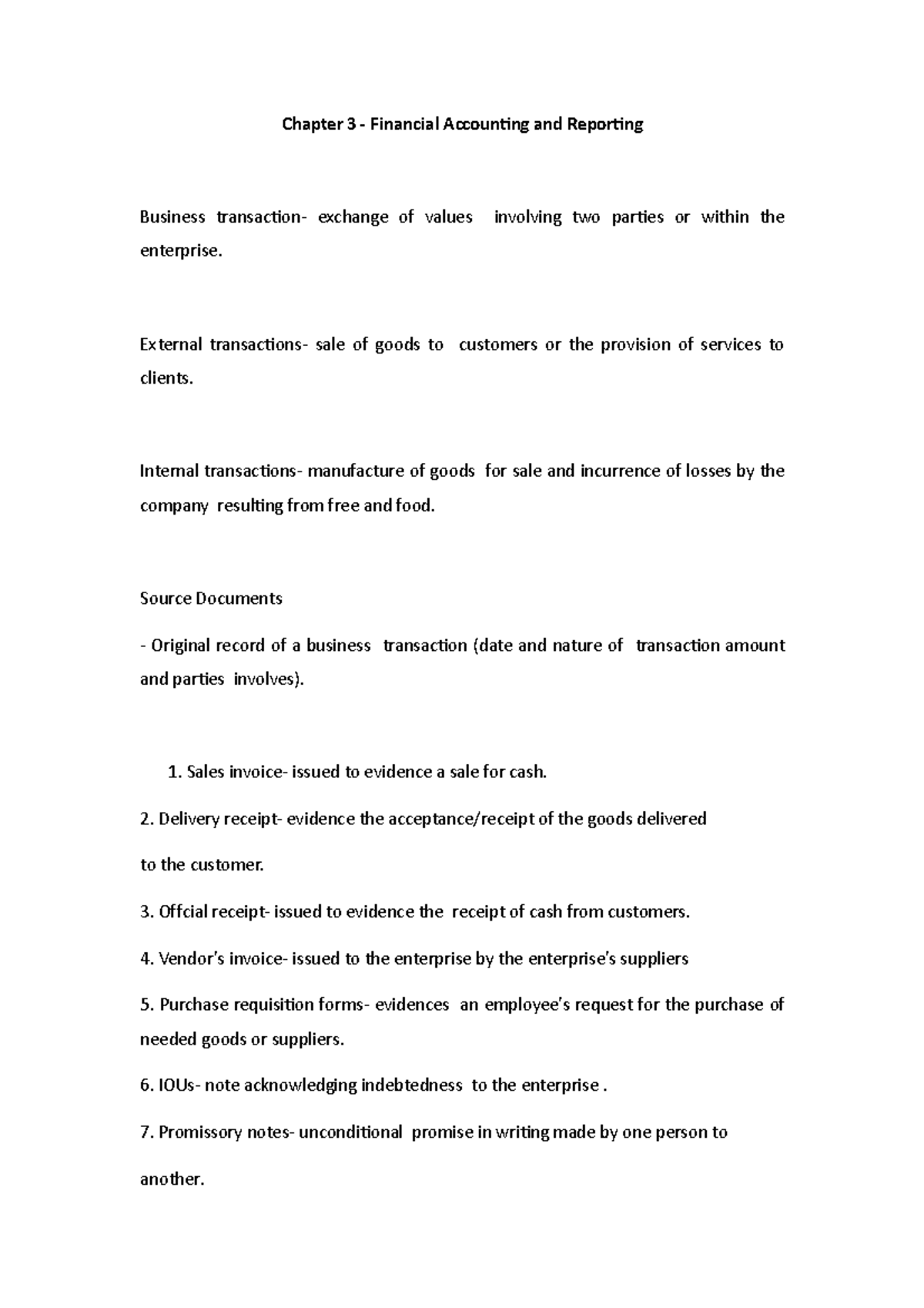 FAR Chapter 3 - Chapter 3 - Financial Accounting and Reporting Business ...