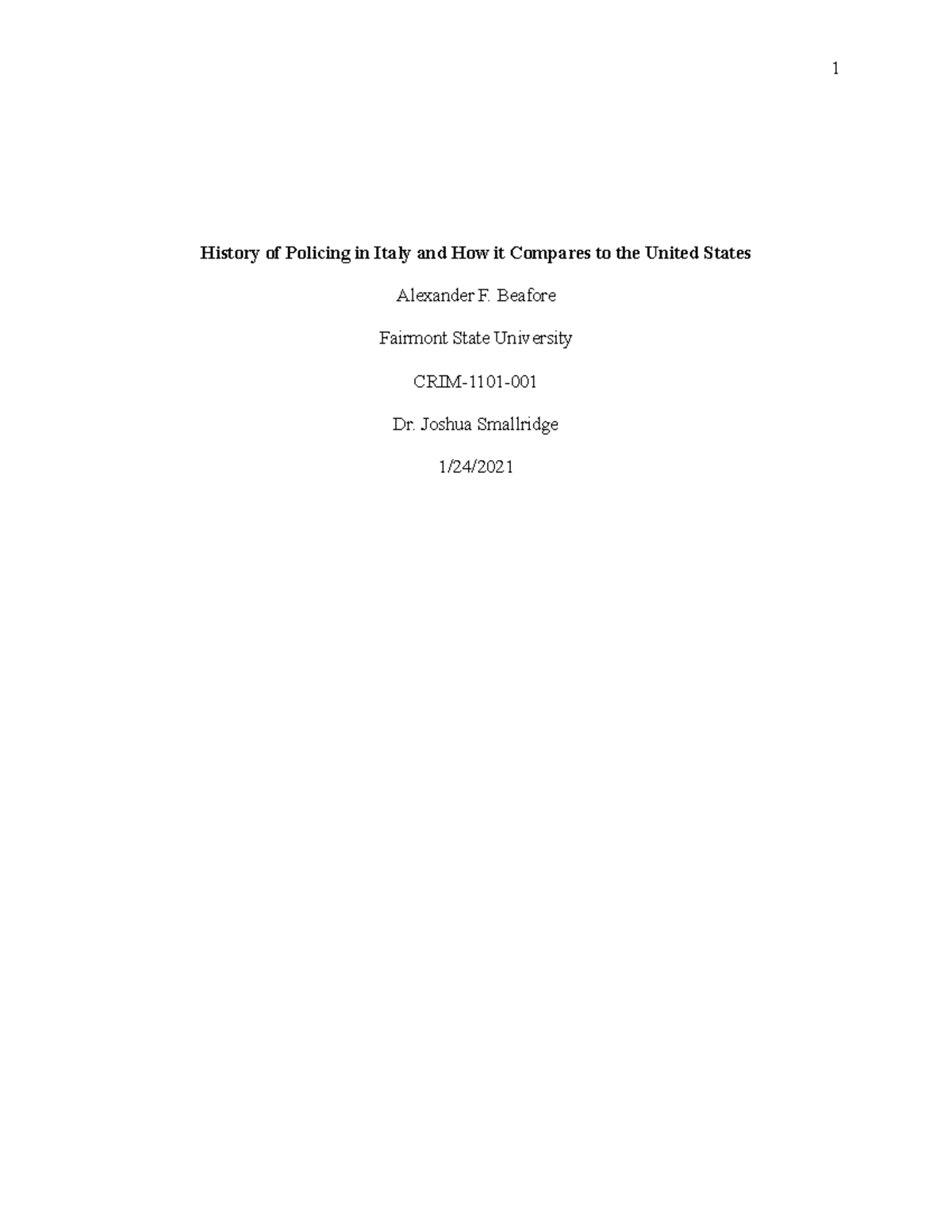 History of Policing in Italy and How it Compares to the United States ...