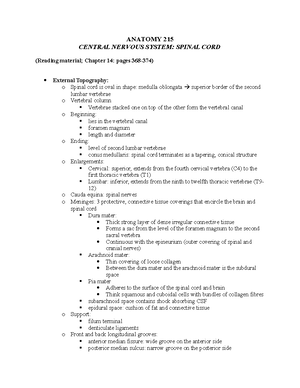 Lecture 2 Organization and Anatomical Nomenclature - ANATOMY 215 ...