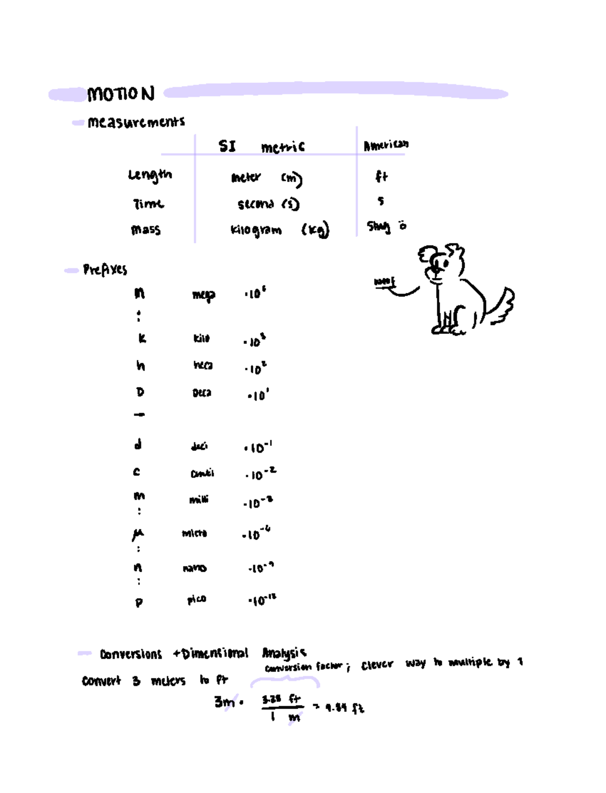 Phys Lecture 1 Intro - Dr. Bing Summer 2022 - MOTION measurements ...