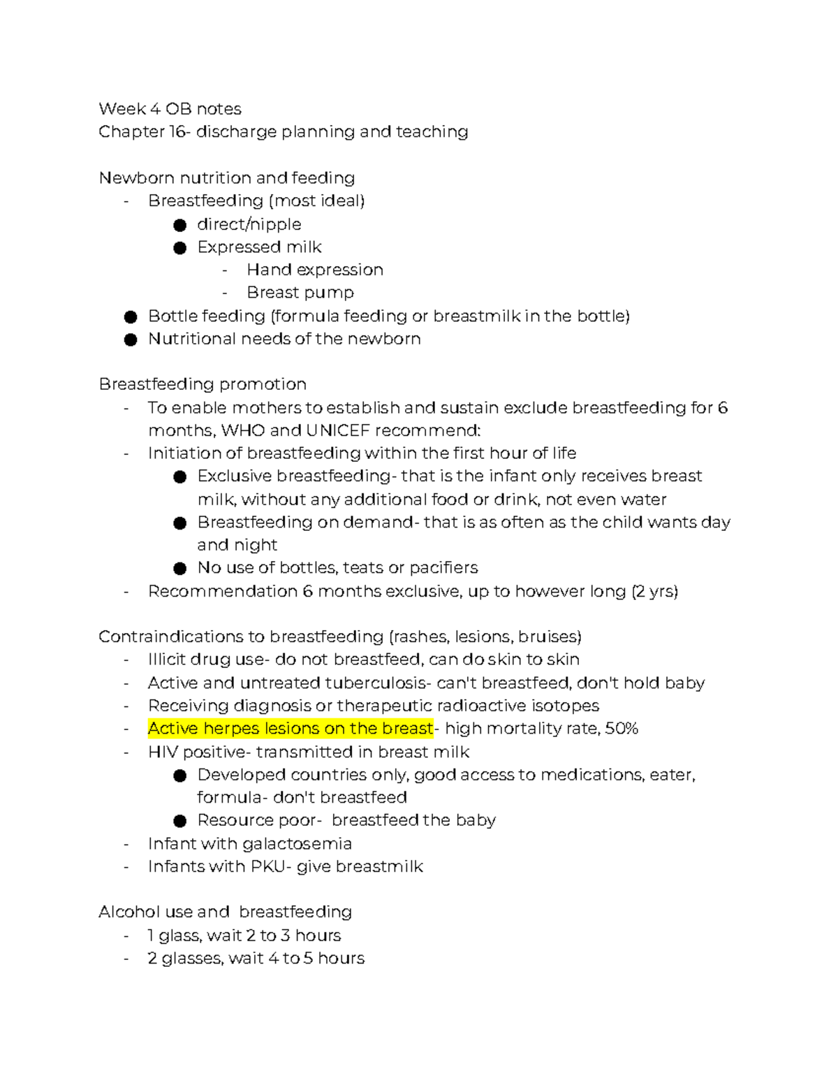 Week 4 OB notes - Prof Sharma - Week 4 OB notes Chapter 16- discharge ...