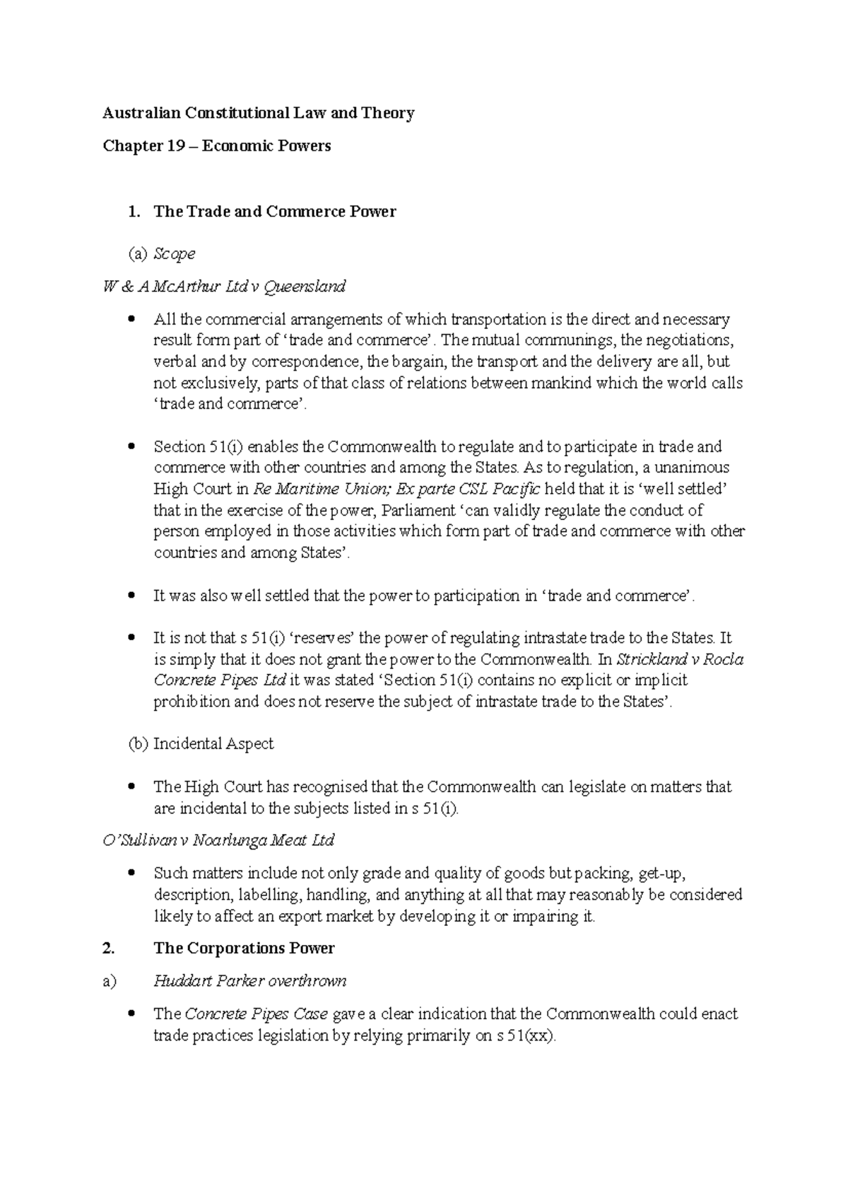 Australian Constitutional Law and Theory Chp