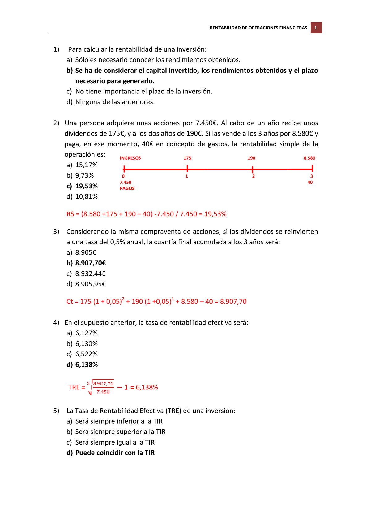 Tema 4 Soluciones Ejercicios Rentabilidad DE Operaciones Financieras ...