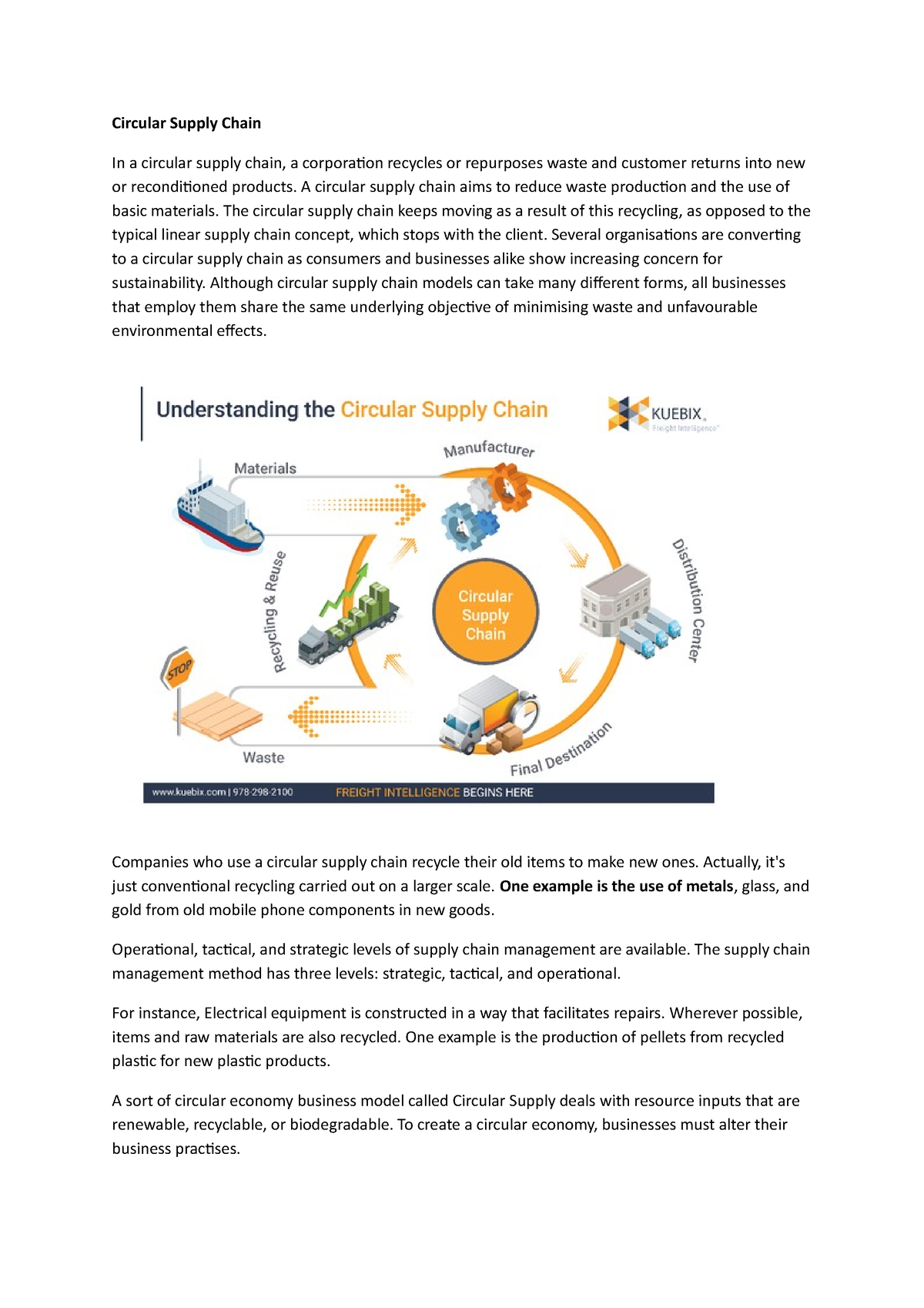 circular supply chain case study