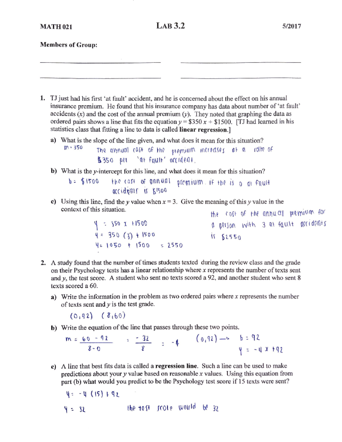 Lab 3 - lab 3.2 - MATH021 - Studocu