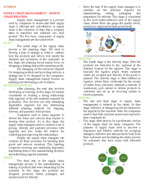 Week 8.1 Performance Measures in SCM - Supply Chain Management ...