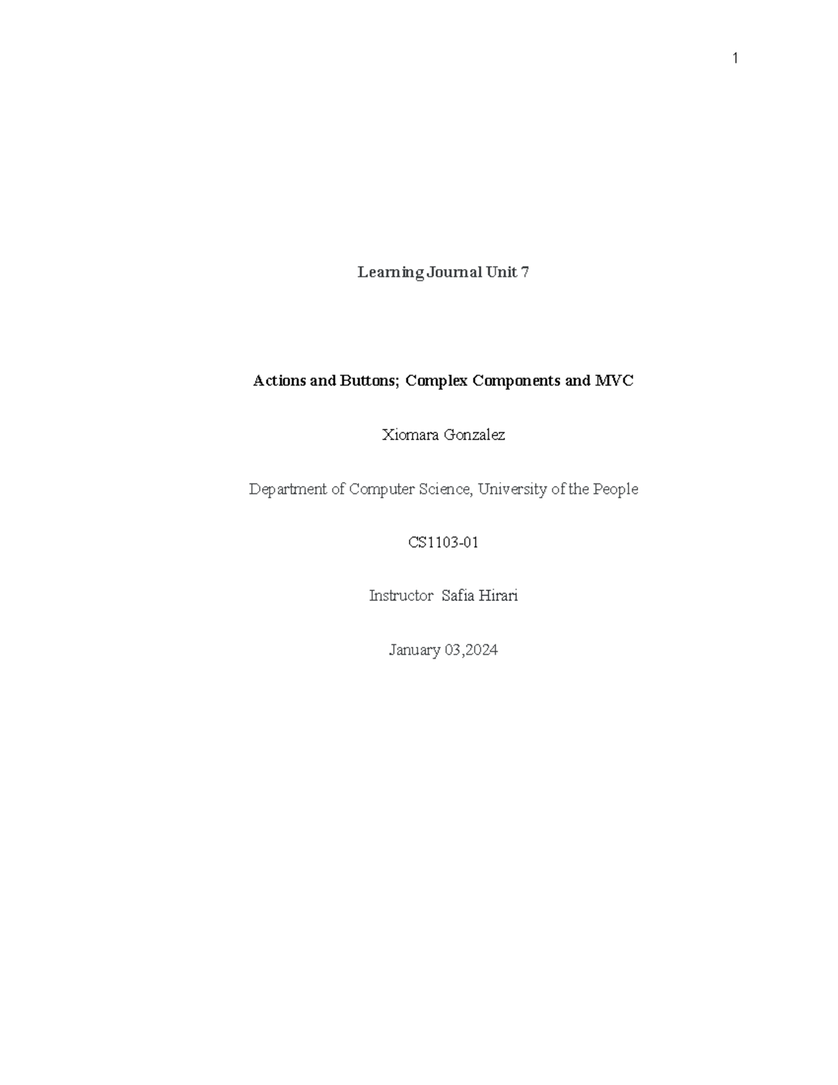 learning journal unit 7 - 1 Learning Journal Unit 7 Actions and Buttons ...