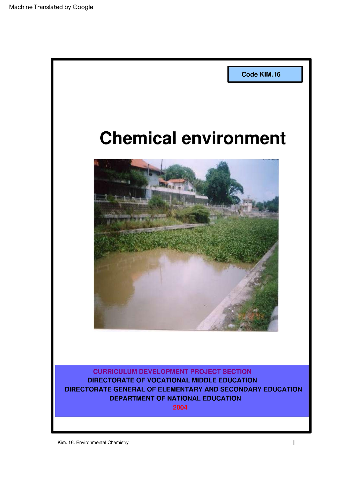 Kimia-Lingkungan E - Kimia Lingkungan - Chemical Environment Kim. 16 ...