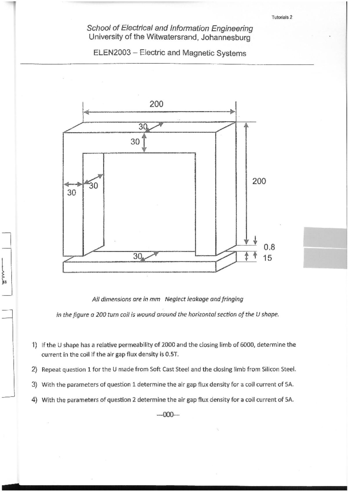 Tutorial+2+-+solutions - Tutorials 2 School of Electrical and ...