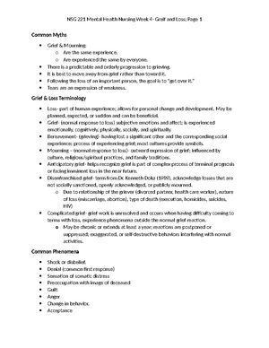 NSG233 Medical-Surgical Nursing III Learning Objective Based Study ...