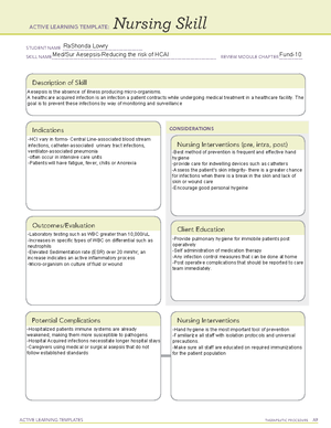 ATI System Disorder Template-Hypoglycemia - ACTIVE LEARNING TEMPLATES ...