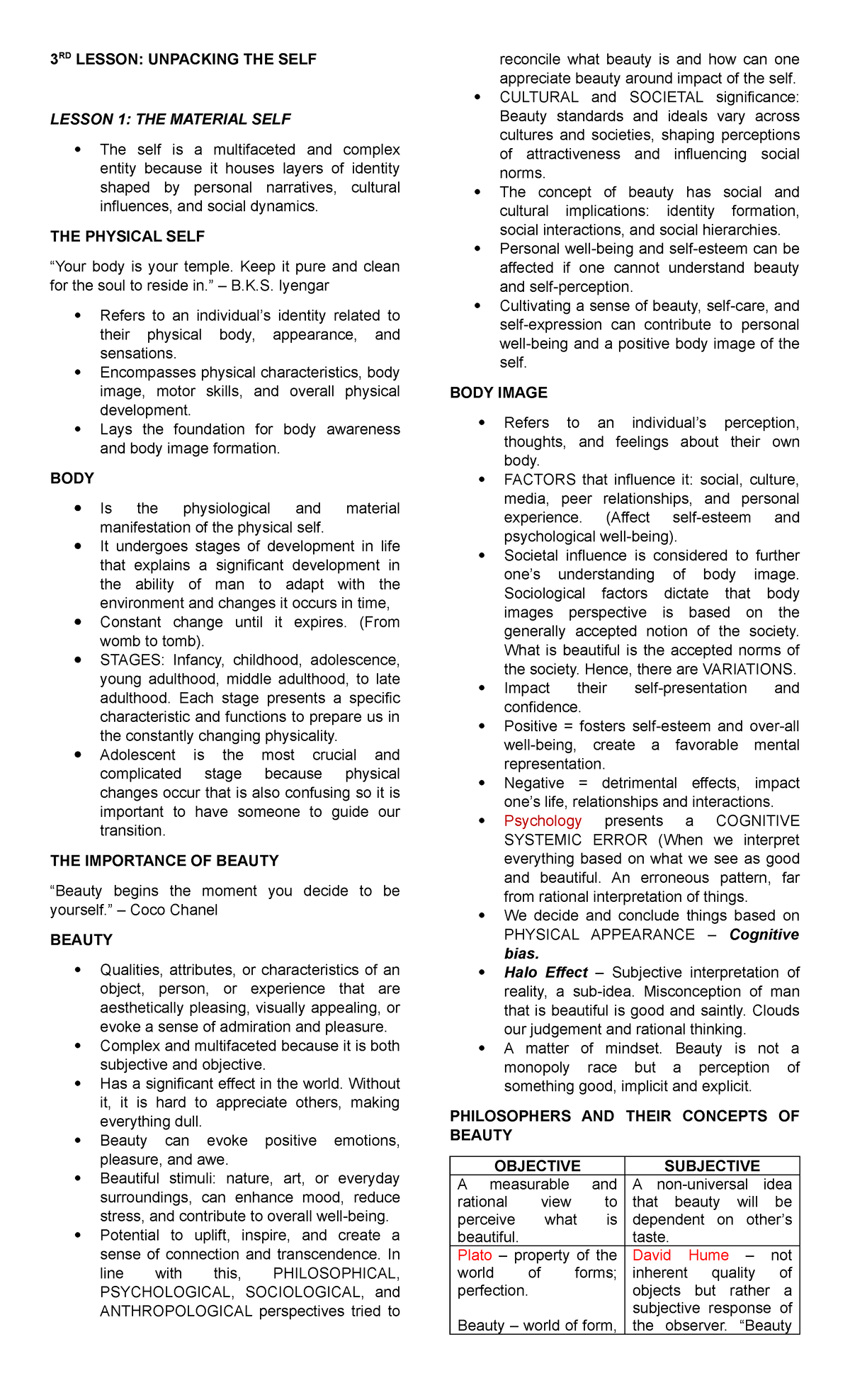 3RD- Lesson-UTS - Understanding the self, philosophical perspectives ...