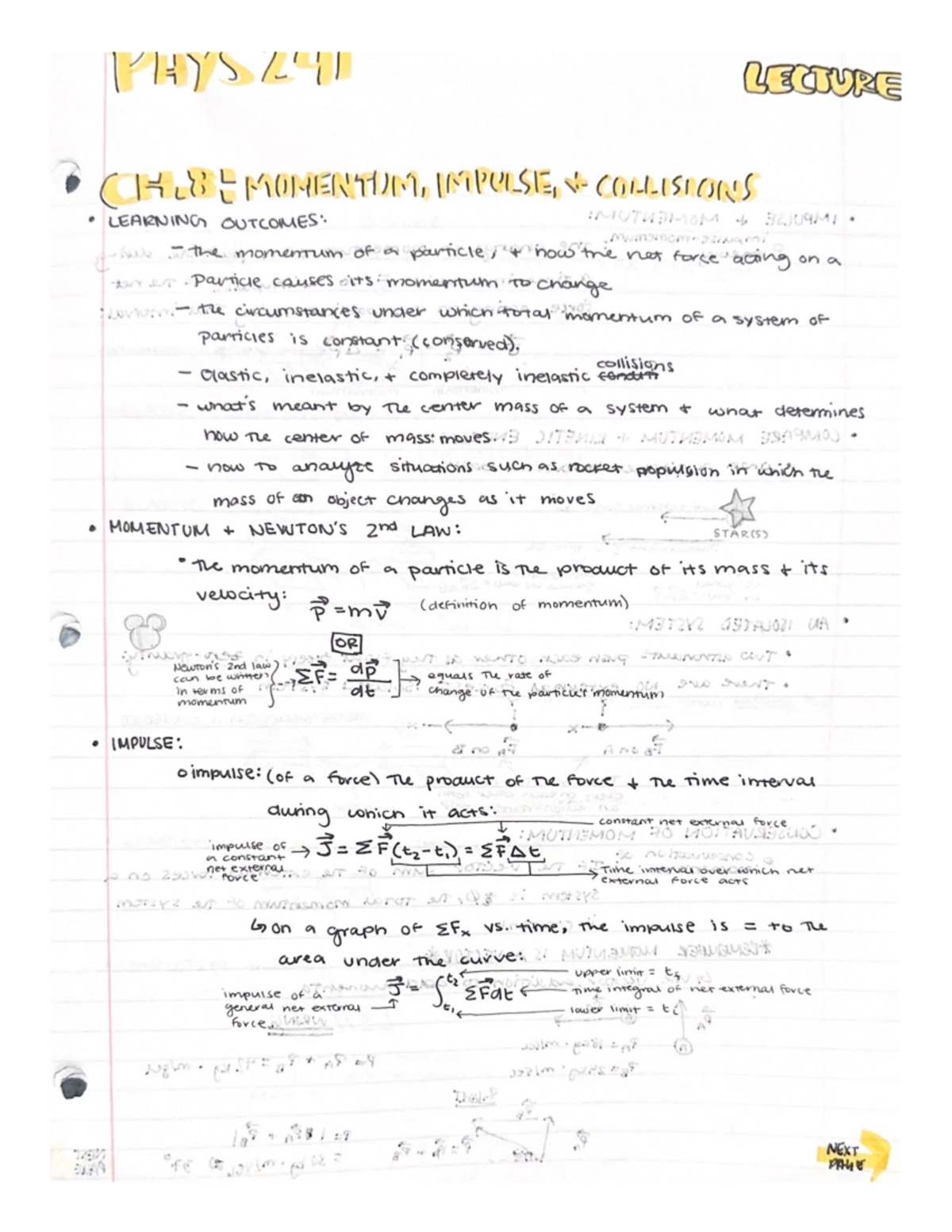 Phys241-Ch8Notes - Chapter 8 book notes for Phys241. - PHYS 241 - Studocu