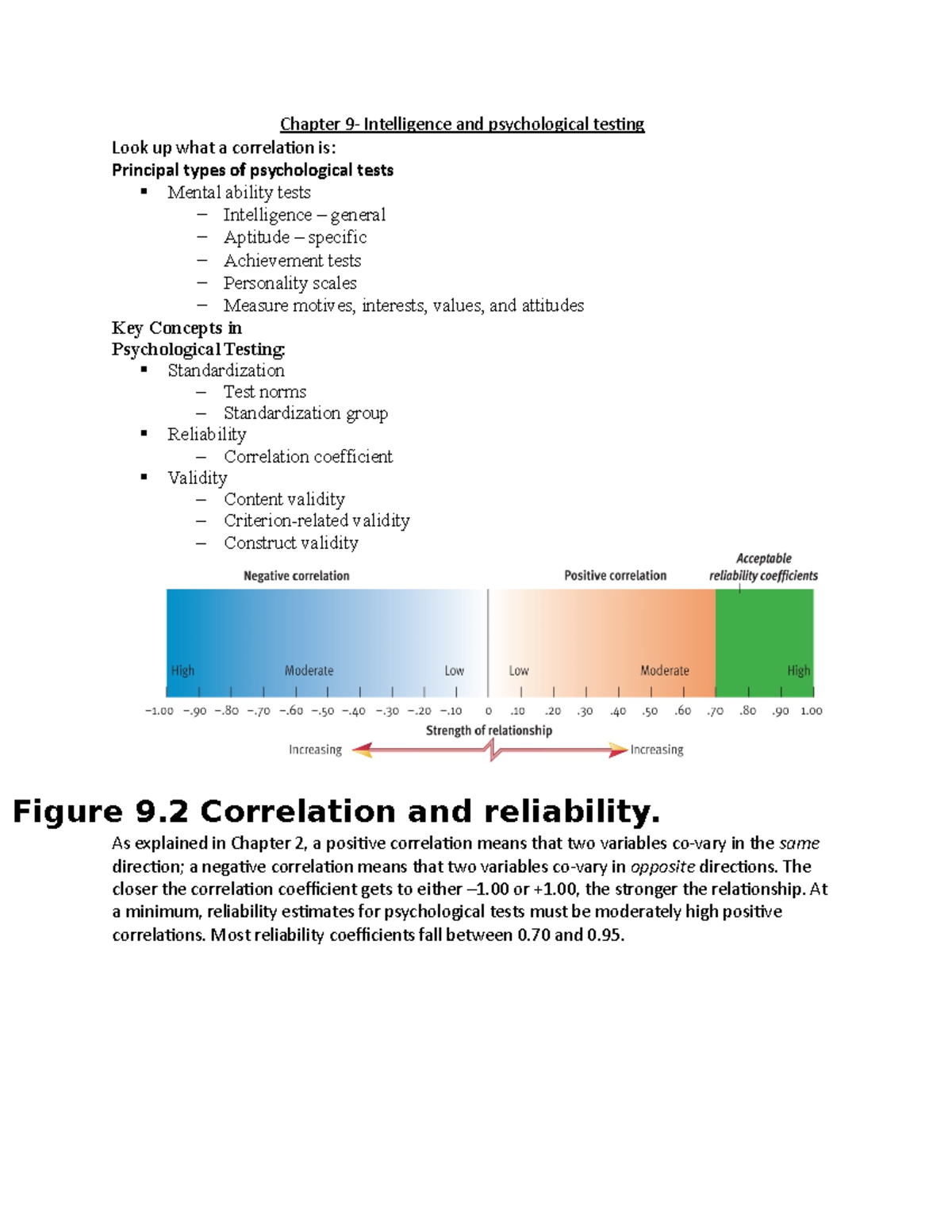 Chapter 9 Lecture 1 and 2 - Chapter 9- Intelligence and psychological ...