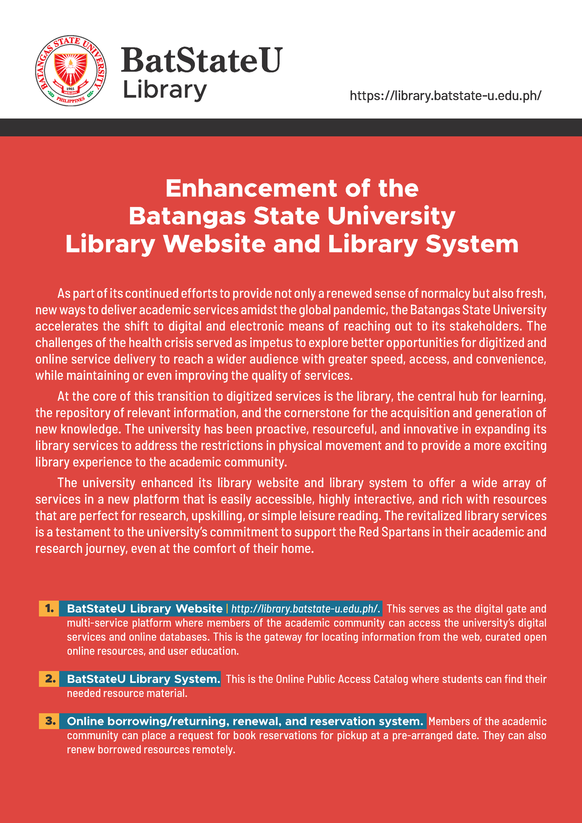 Library Virtual Flyer (26) - 1903 Library.batstate-u.edu/ Enhancement ...