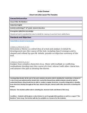 D171 Task 2 curriculum instruction and assessment