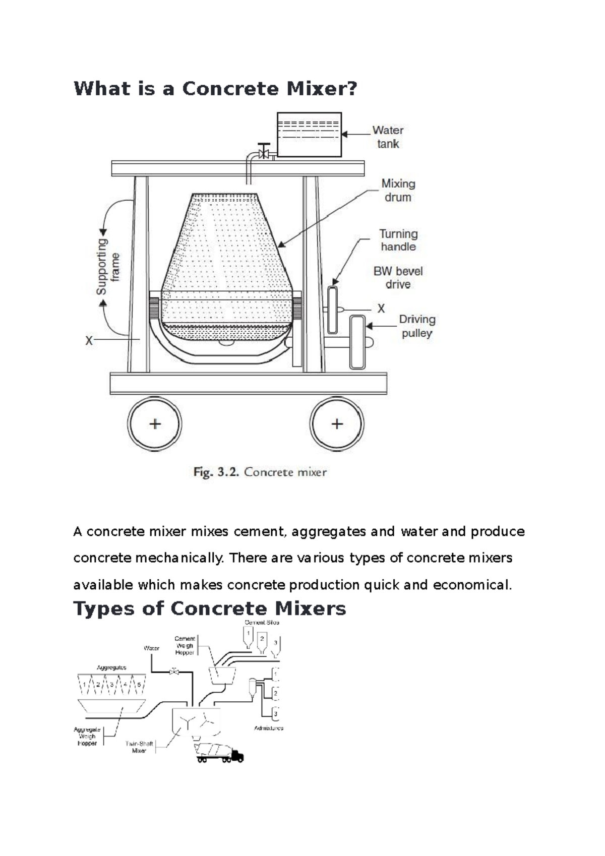 Concrete ready mixture What is a Concrete Mixer? A concrete mixer