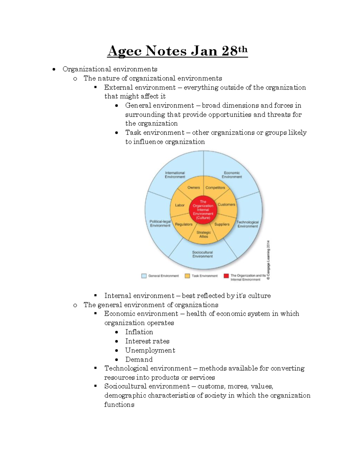 Agec 318 Lecture 4 Notes - Agec Notes Jan 28th Organizational ...