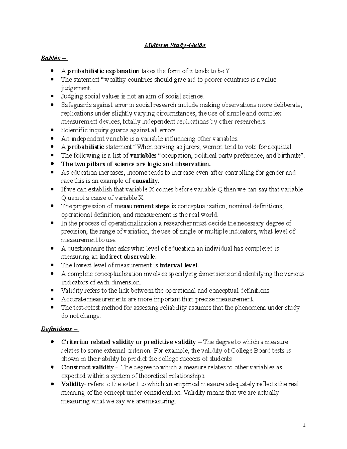 Midterm Study revised - Summary Statistical Theory Ii - Midterm Study ...