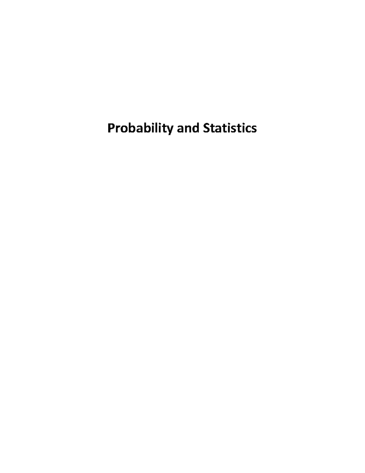 Probability basics - Probability and Statistics PROBABILITY The word ...