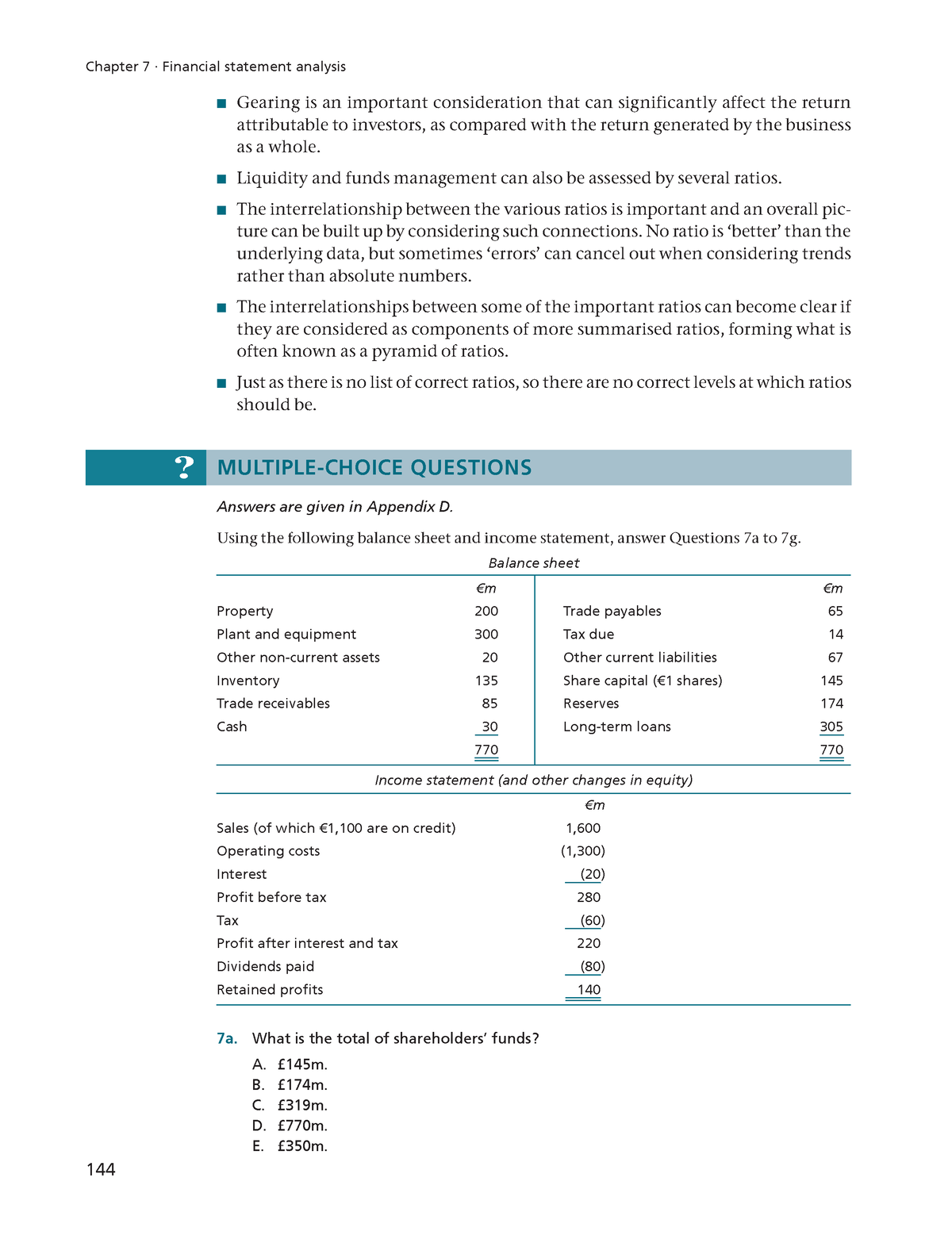 Financial Accounting - Chapter 7 · Financial Statement Analysis ...