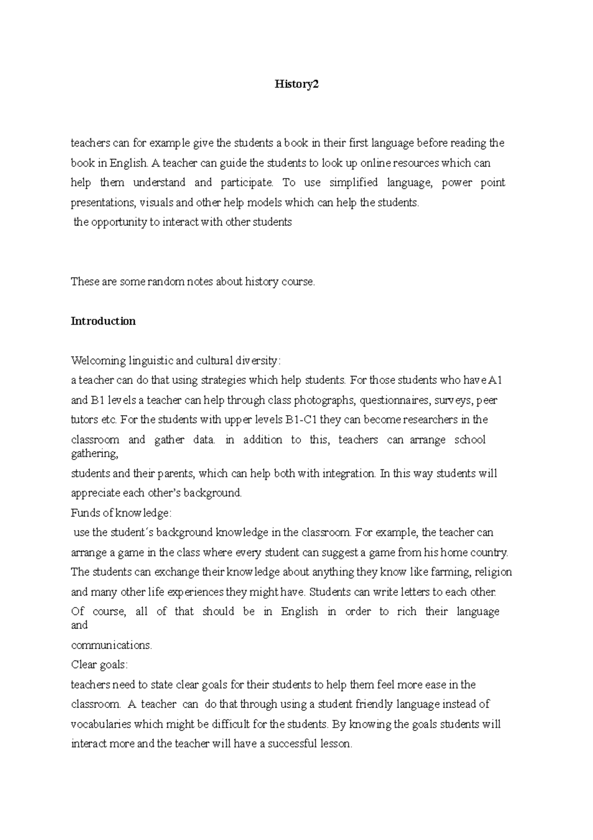 History 2 GM0712 notes - History teachers can for example give the ...