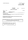 PLS2601 - Unisa - critical reasoning - Studocu