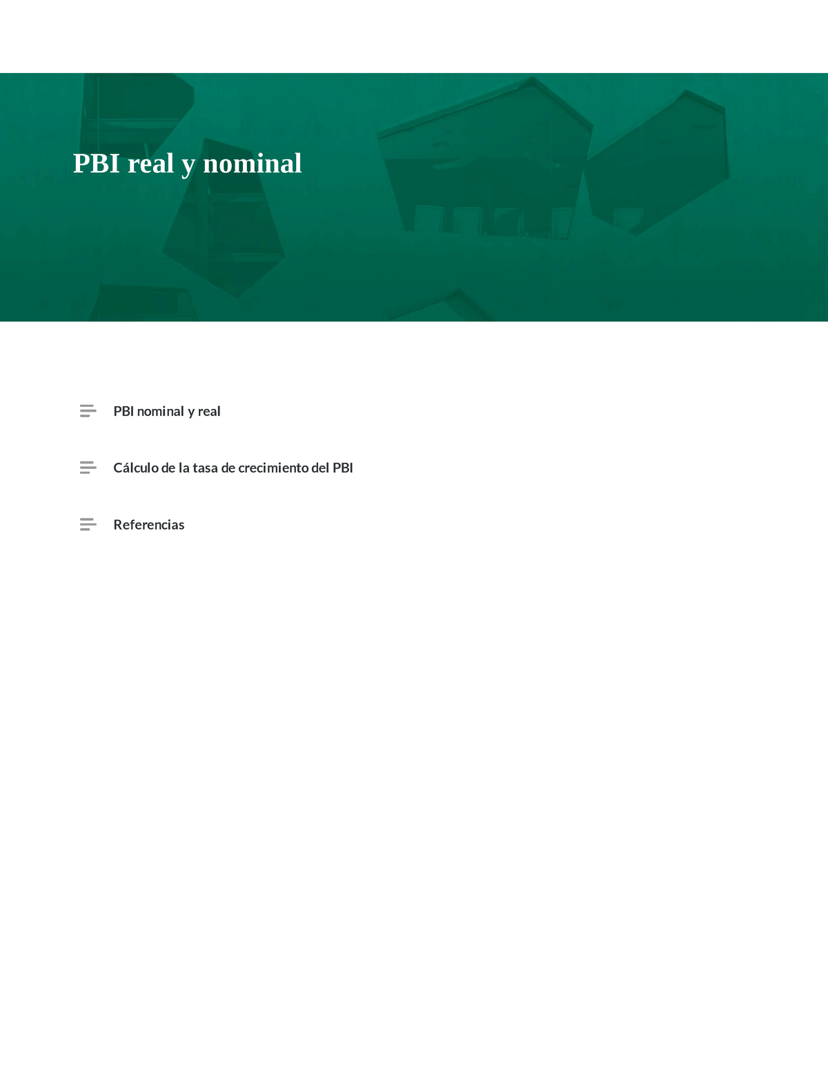 Pbi Real Y Nominal Pbi Nominal Y Real Cálculo De La Tasa De Crecimiento Del Pbi Referencias 7072