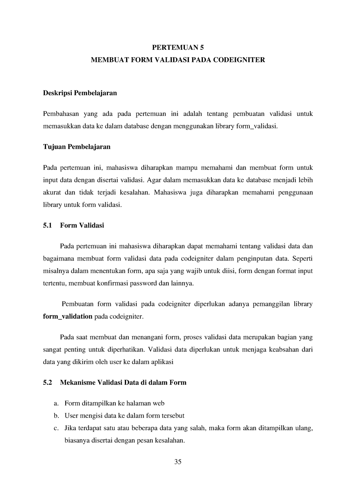 Modul Pemrograman Web II Bagian 5 Membuat Form Validasi Pada ...