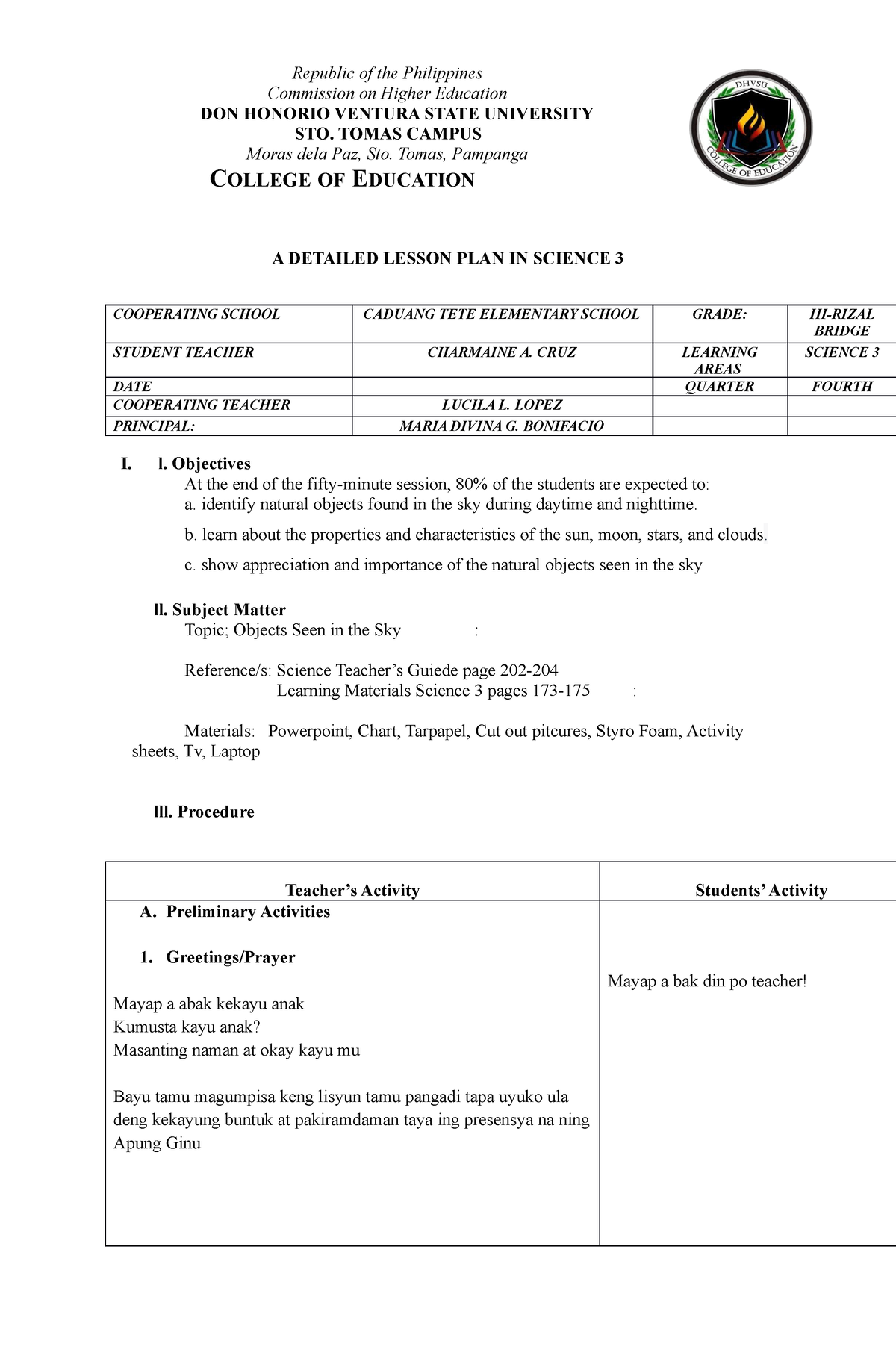 DLP Kapampangan - SD W,D,. - Republic of the Philippines Commission on ...