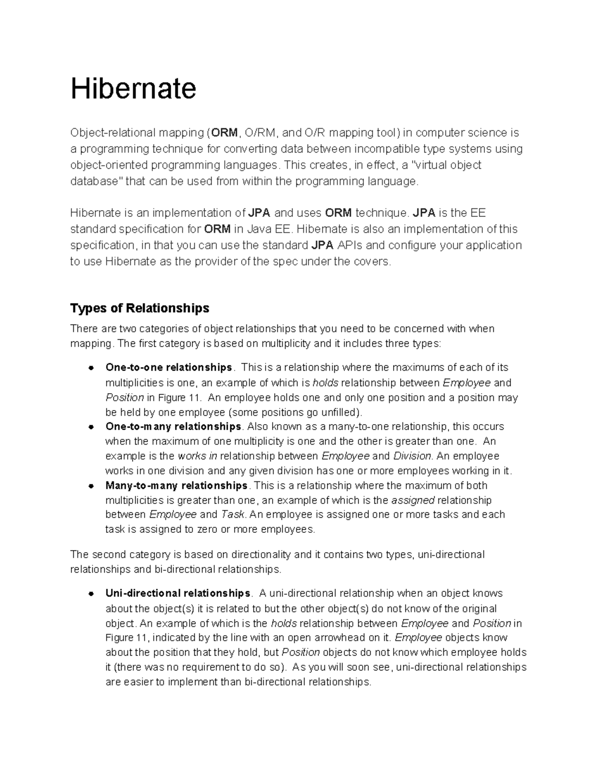 4 - Hibernate Object-relational mapping ( ORM , O/RM, and O/R mapping ...