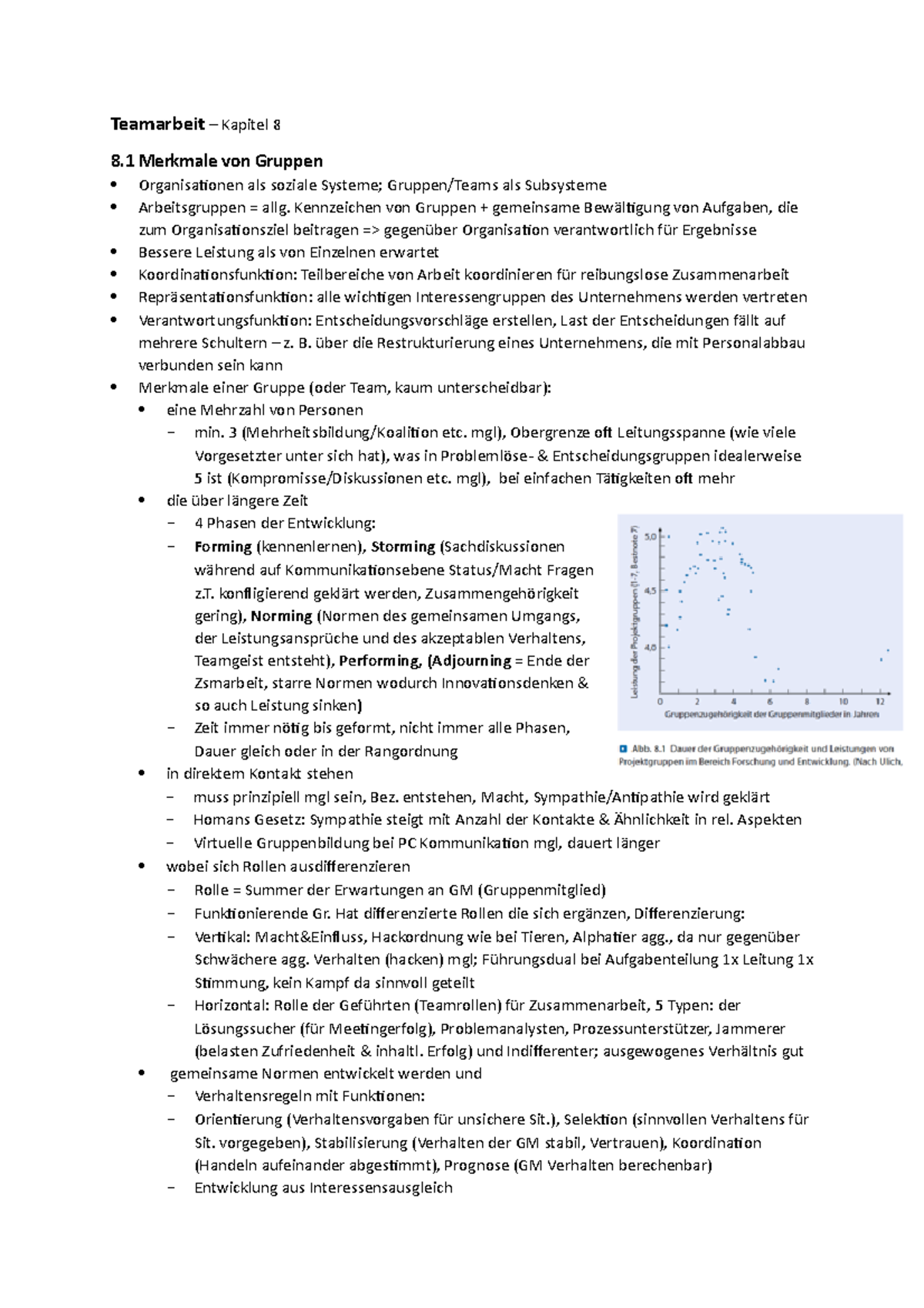 Arbeits Und Organisationspsychologie Nerdinger 8 - Teamarbeit - Kapitel 8 - Arbeits- und Organisationspsychologie
