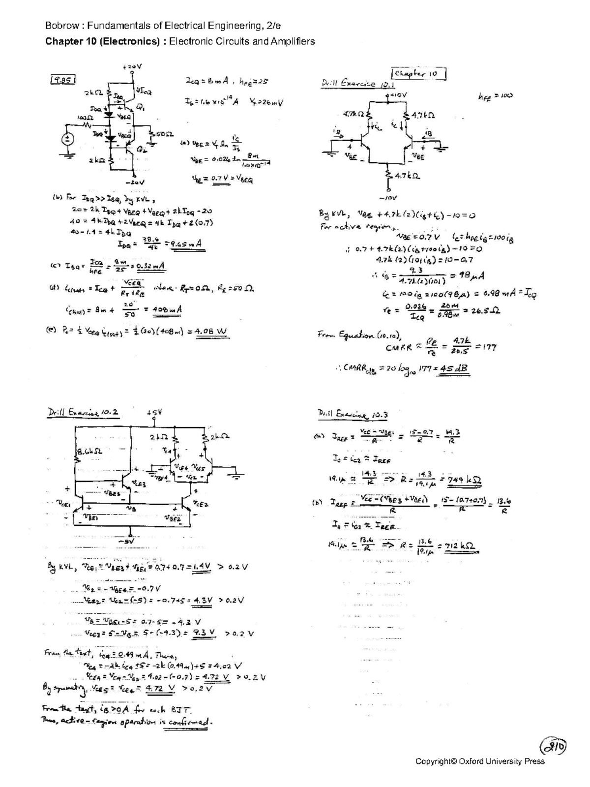 Chapter 10 - Chapter 10 (Electronics) : Electronic Circuits And ...