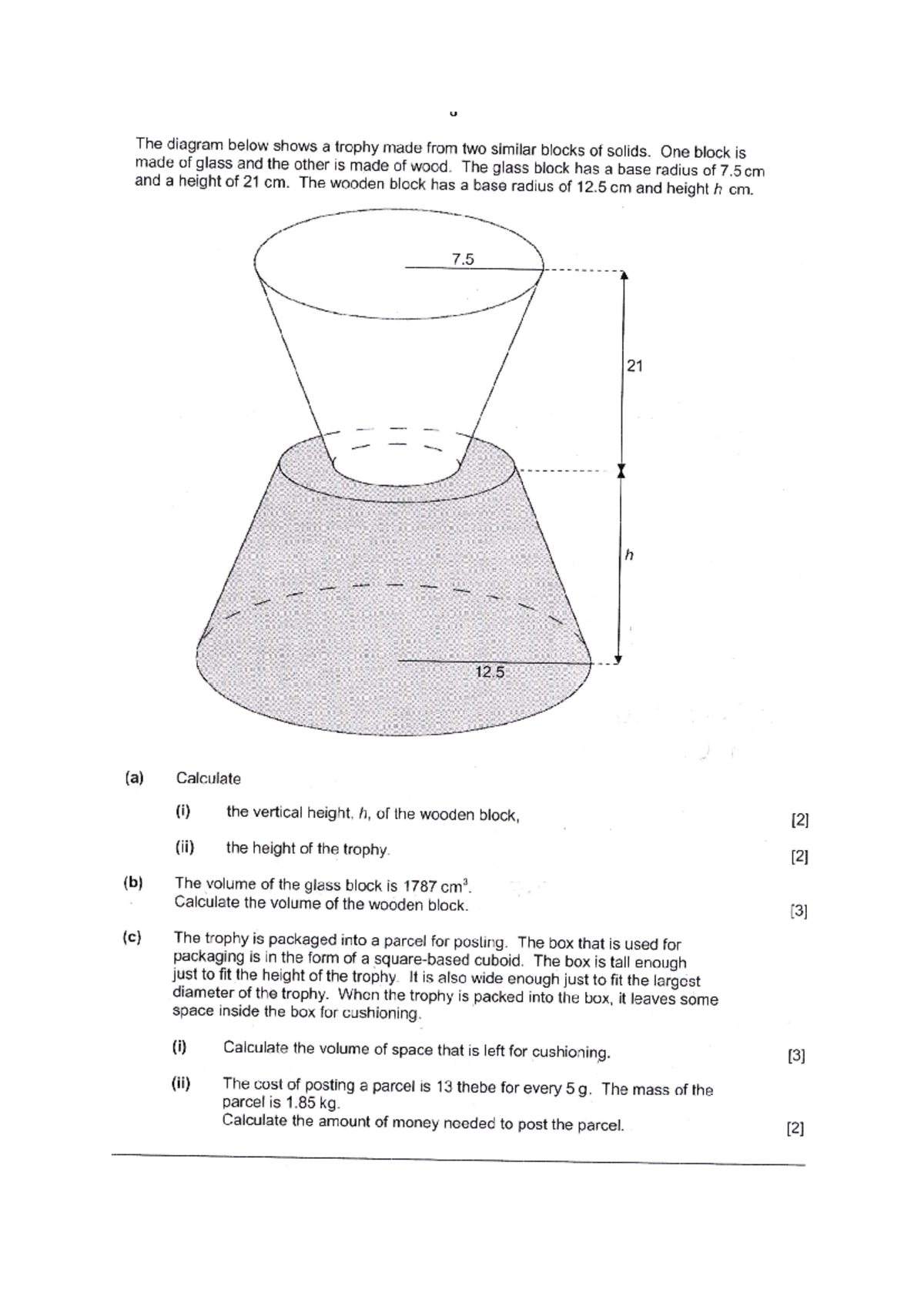 Paper 3 mensuration - do you have to go to your office ⛣ - The diagram ...