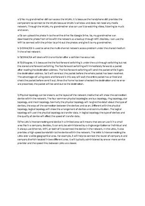 Individual IN - Network plan (IP justification, floor plan and Network ...
